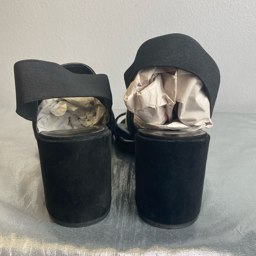 Unisa Black Heeled Sandals Sz 8.5M - Picture 5 of 15